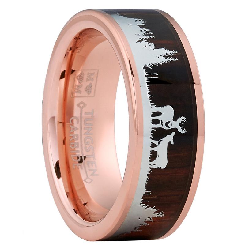 

Trendy New Jewelry Wood Grain Silhouette Ring Men s Ring 13