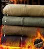 Men's Winter Plus Velvet Warm Cotton Workwear Jacket with Lapel for Cold Protection