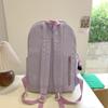 Large Capacity Student Bag Solid Color Women's Bow Backpack for Girls Computer Bag