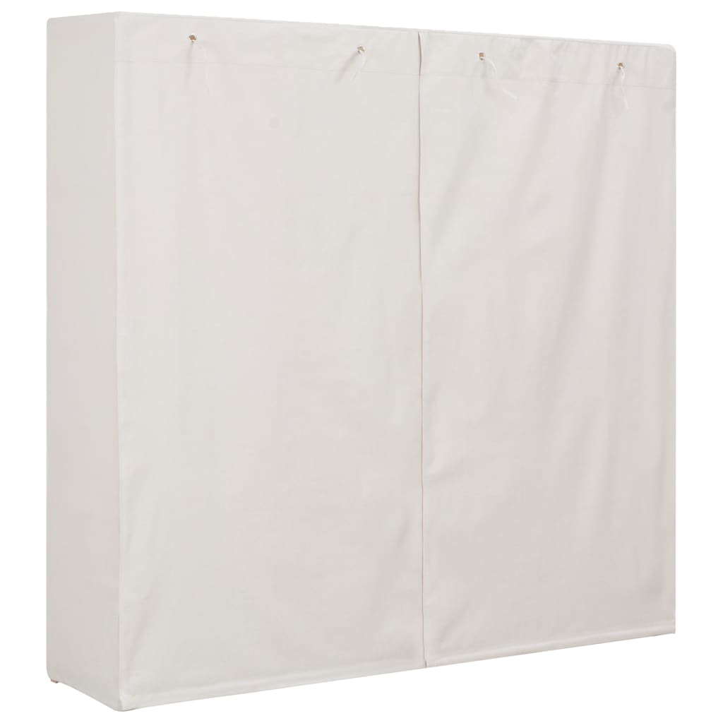 Wardrobe White 173 x 40 x 170 cm Fabric