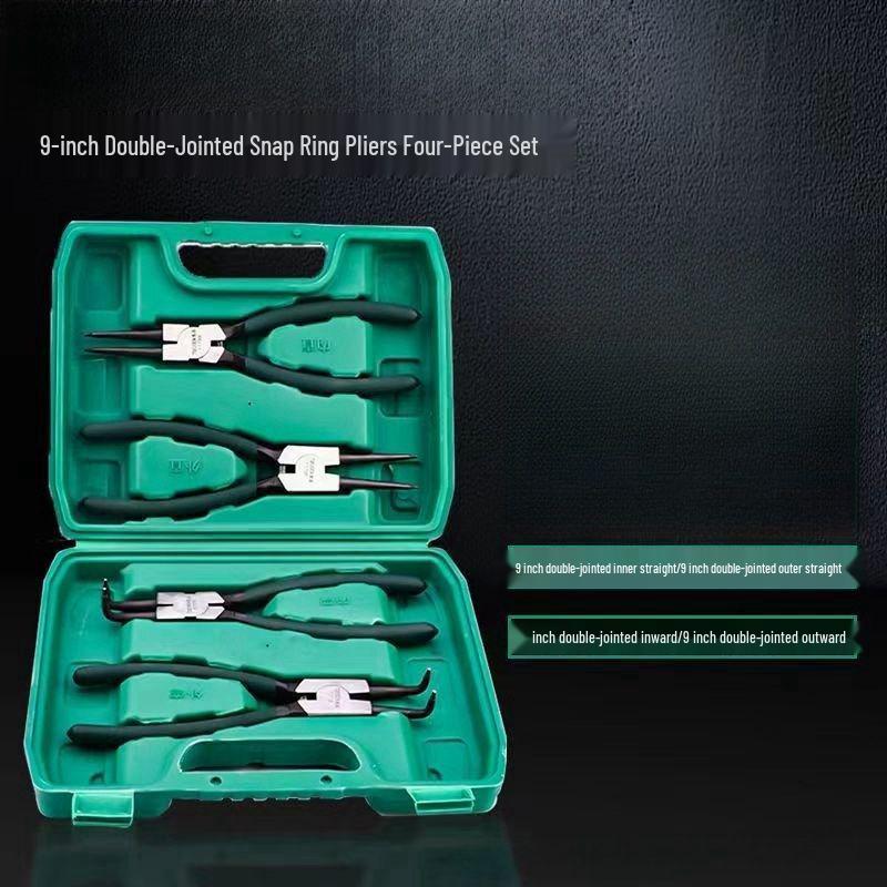 Multi-function Snap Ring Pliers: Internal/External, Inward/Outward Bending Caliper Tools