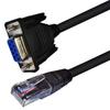 RJ45 to RS232 Consoles Cable,9Pin DB9 to RJ45 Ethernet LAN Rollover Consoles Cable for Stable Data Transmission
