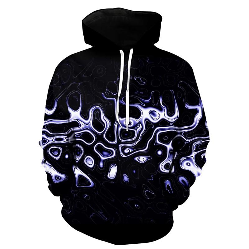 3D Printed Flower Leaf Hoodie For Men Colorful Plants Pattern Long Sleeves Fashion Sweatshirts Pullover Tops Oversized Hoodies