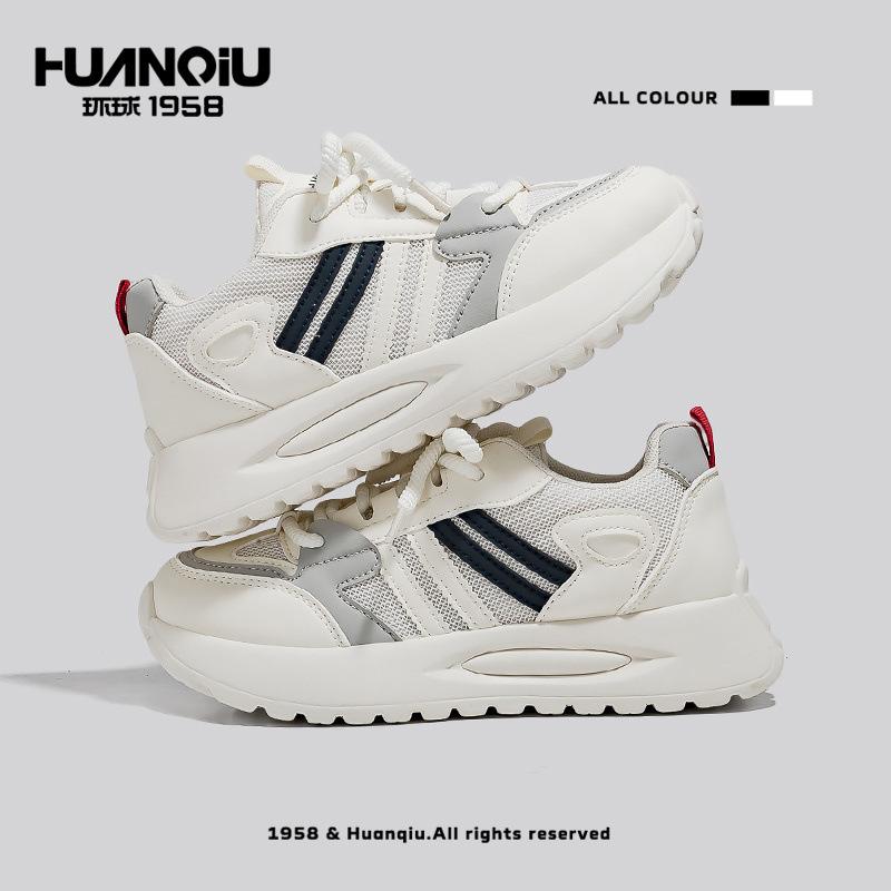 Global Genuine 22 Summer New Mesh Breathable Sports Shoes Thick Sole Shock Absorption Comfortable Forrest Gump Shoes