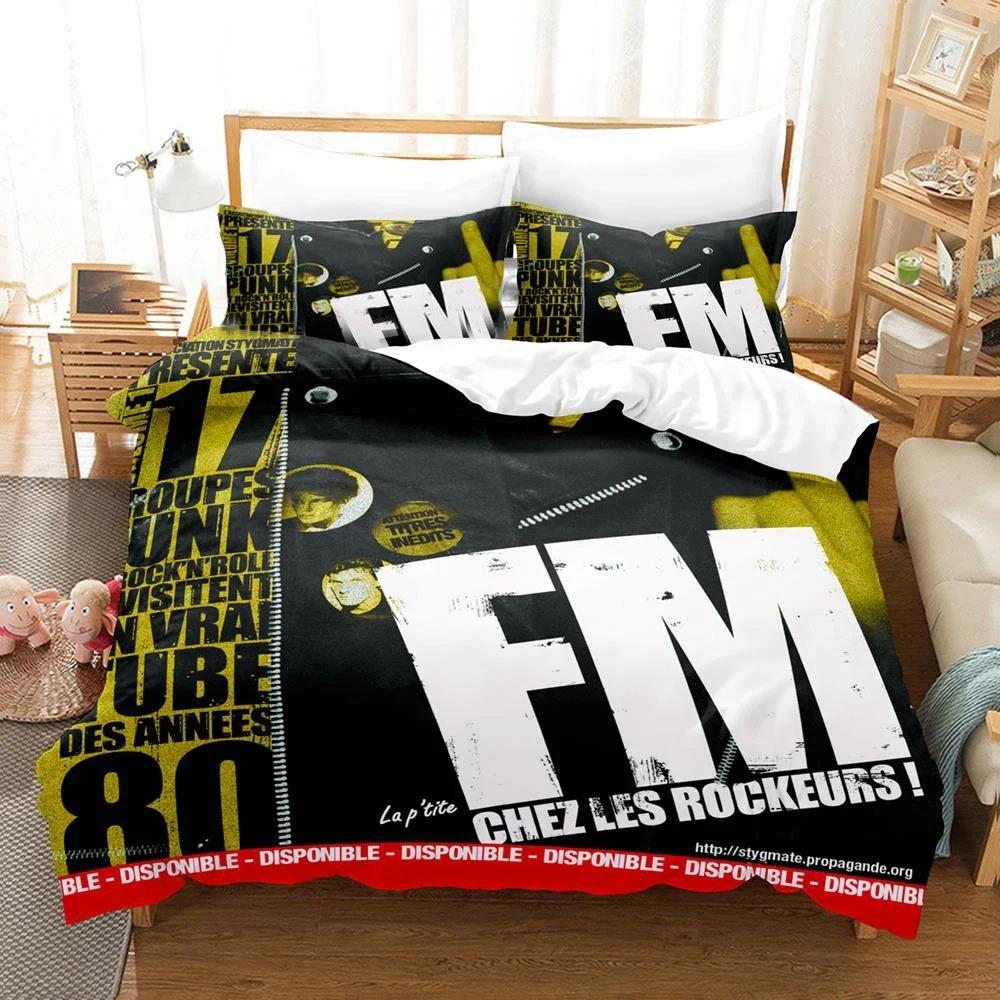 3D Print Indochine Rock Bedding Set Pillowcase Single Twin Full Queen King Size Bed Set Aldult Kid Bedroom Duvetcover Sets