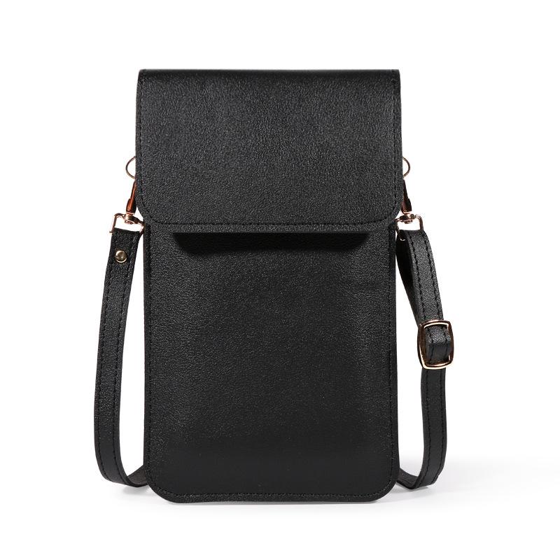 Damen Touchscreen PU-Leder Crossbody Handytasche - Klein, Einfach, Vertikaler Stil für den Sommer