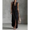 New Arrival Women's Sleeveless Long Maxi Dress, Summer Casual Dress for Women European American Style