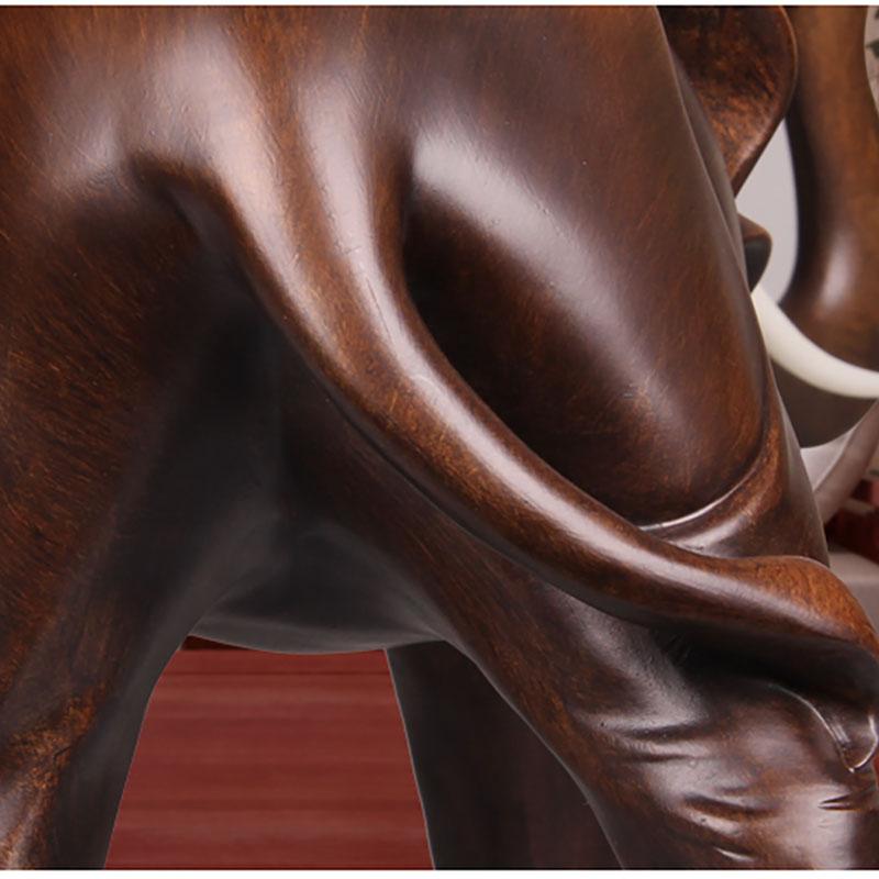 Resin Elephant  Animals Ornament Statue Chinese Characteristic Ornaments Home, Living Room, Office Decoration Accessories