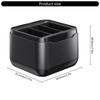Portable 3 Slot Charger Station Holder for 13 Black Camera Batteries with USB C Charging Cable Power Cord