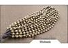 8mm Wenge Wood Round Bead Necklace with Large Bead Cord