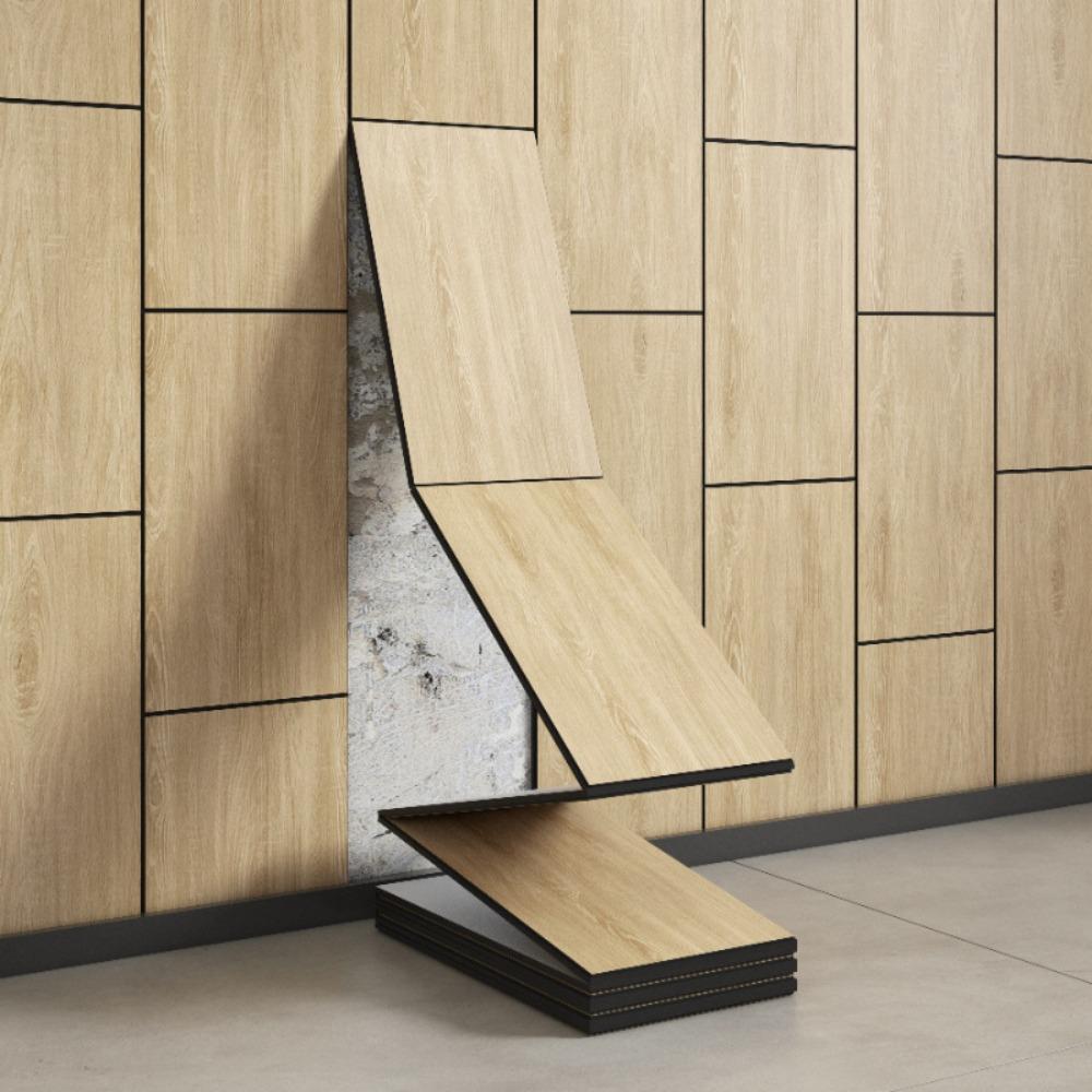 Oil Proof 3D Wood Grain Wall Panels PVC Self Adhesive Wall Sticker Bedrooms