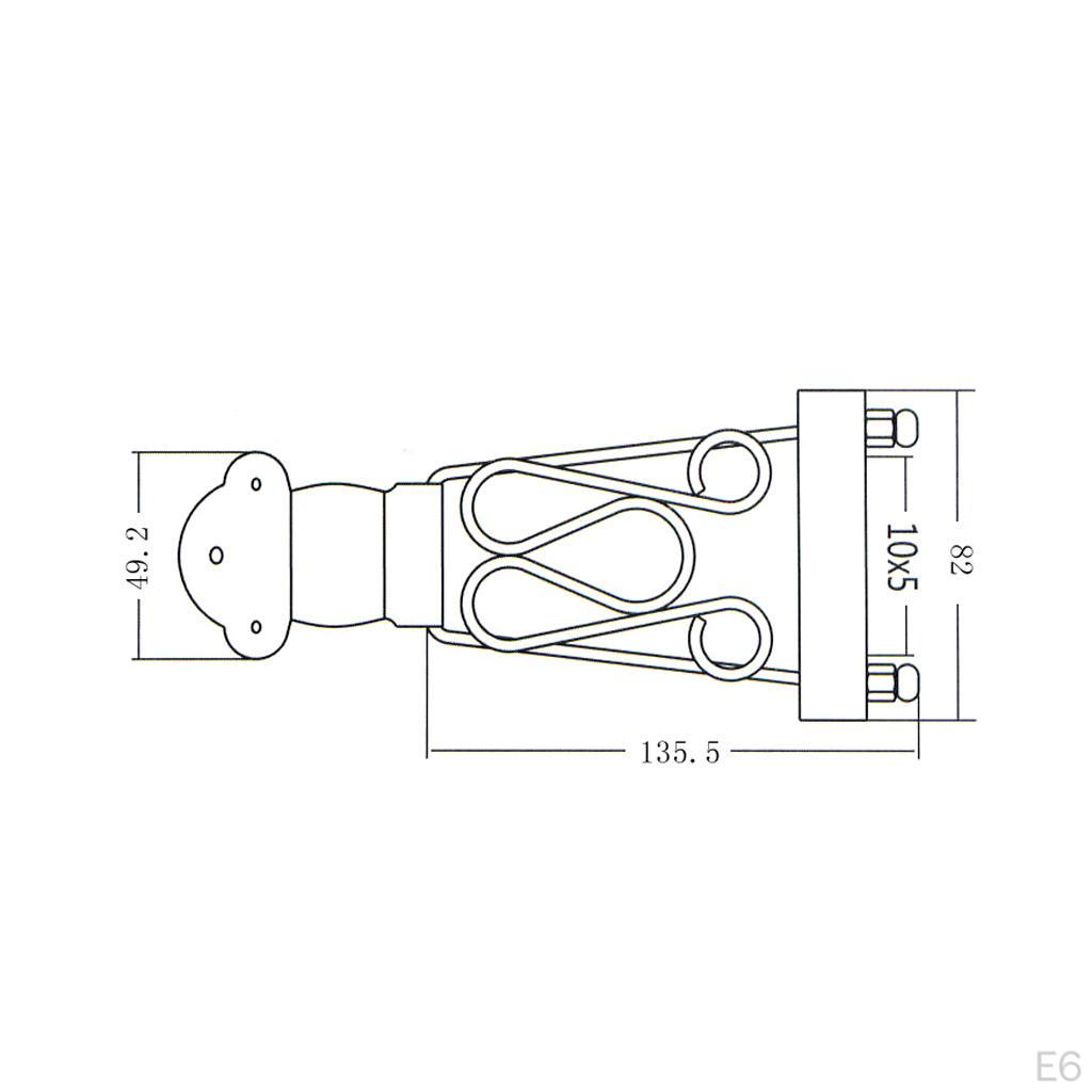 Guitar Tailpiece Bridge Wire With Screws DIY