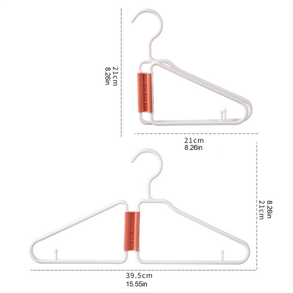 Foldable Coat Hangers Plastic Kids Clothes Storage Hanger Portable Space Saving Foldable Coat Rack Home Storage Thickened Hooks
