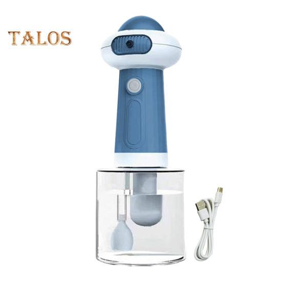 

Электрический дозатор для вспенивания шампуня 400 мл для купания собак и кошек, перезаряжаемый дозатор для мыла и шампуня, пузырьковая машина, аксессуар для купания домашних животных синий