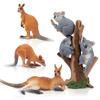 TOYMANY 7-Piece Animal Figure Set, Australian Animal Figures, Realistic Animal Toys, Kangaroo, Koala, Family, Popular Animals, Birthday Gift,