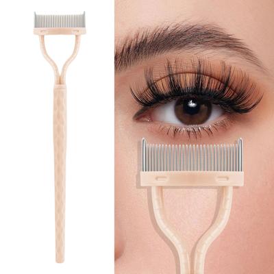 Pettine per ciglia Strumento separatore per ciglia portatile Definitore per ciglia Pettine per mascara Pennelli cosmetici Strumento per una facile separazione Pennello per sopracciglia efficace