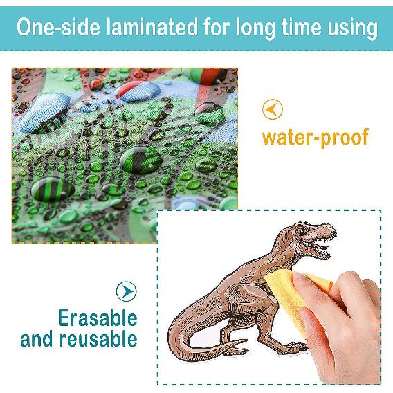 Outus 40 Pieces Dinosaur Cutouts Classroom Decorations Dinosaur Wall Decals Bulletin Board Set for Kids Birthday Present Party School Playroom