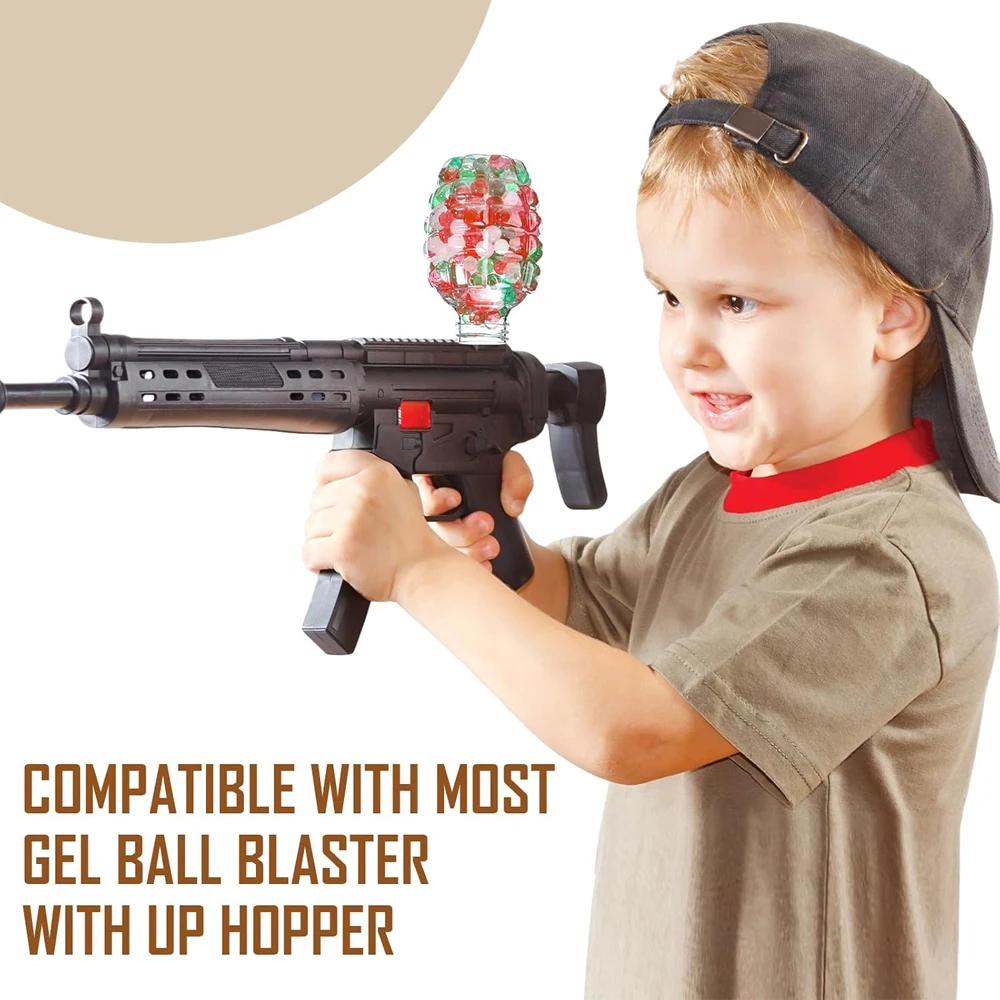 Botella de Piña Para Bola de Gel Accesorios de Pistola Bláster de Bola de Gel de Agua Caja de Almacenamiento de Perdigones de Bola de Agua Para Pistola de Gel Para Niño Verano
