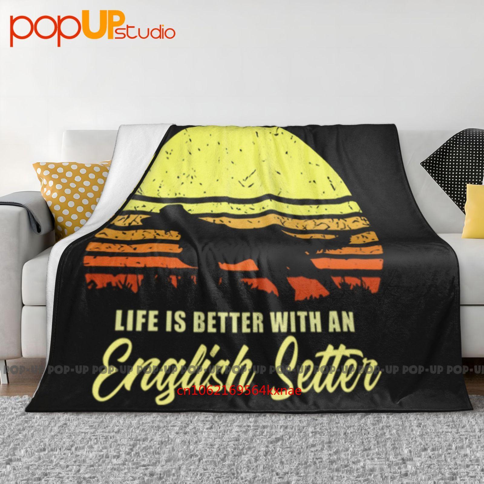 

English Setter Hunting Bird Dog Lover Sun Ultra-Soft Blanket Quilt Winter Sofa Cover Bed Covers 30x40in