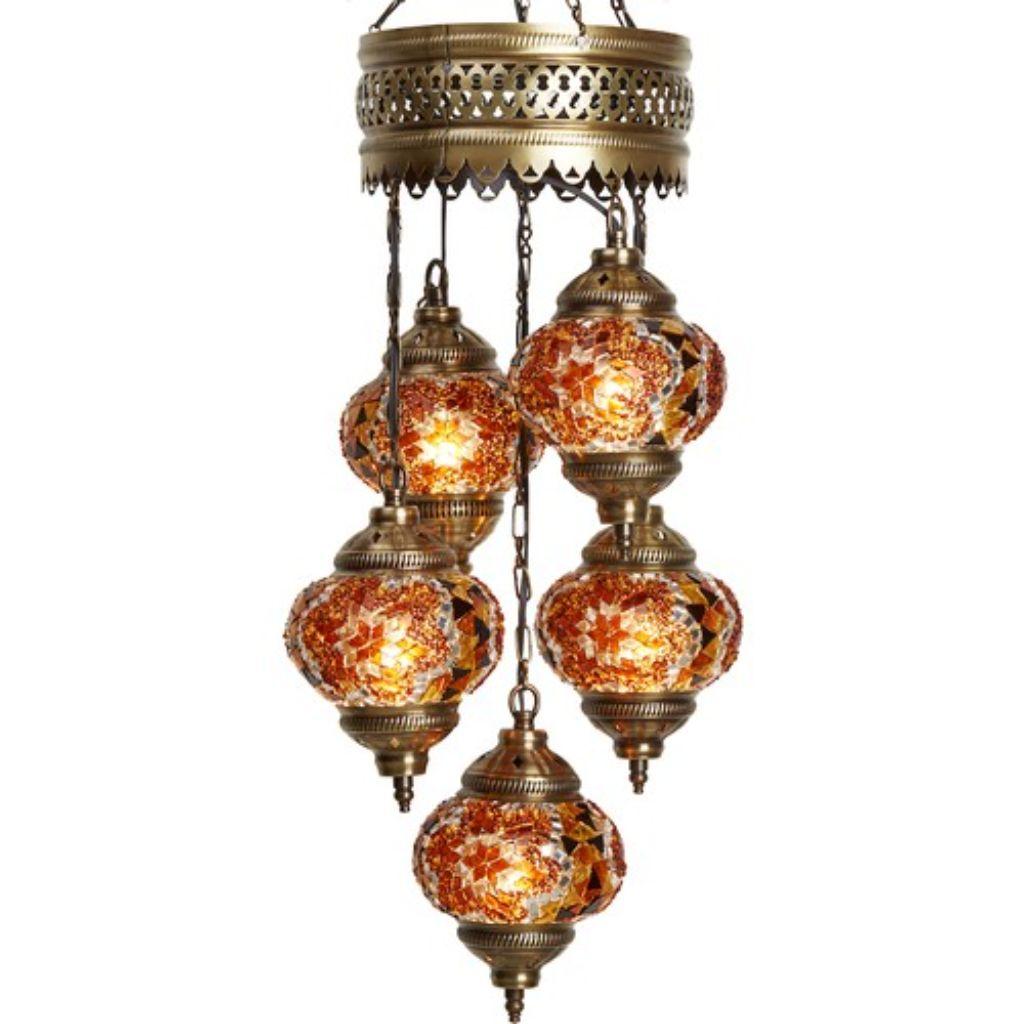 5pc Turco Marocchino Colore Mosaico In Vetro Lampada Antica Lampada A Mosaico Bohemian Tiffany Soffitto Appeso Lampadario a Sospensione Lampadario
