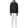 Stone Island FW23 Solid Color Logo Pattern Drawstring Hoodie Men hoodies Navy-Blue 791561620-V0020
