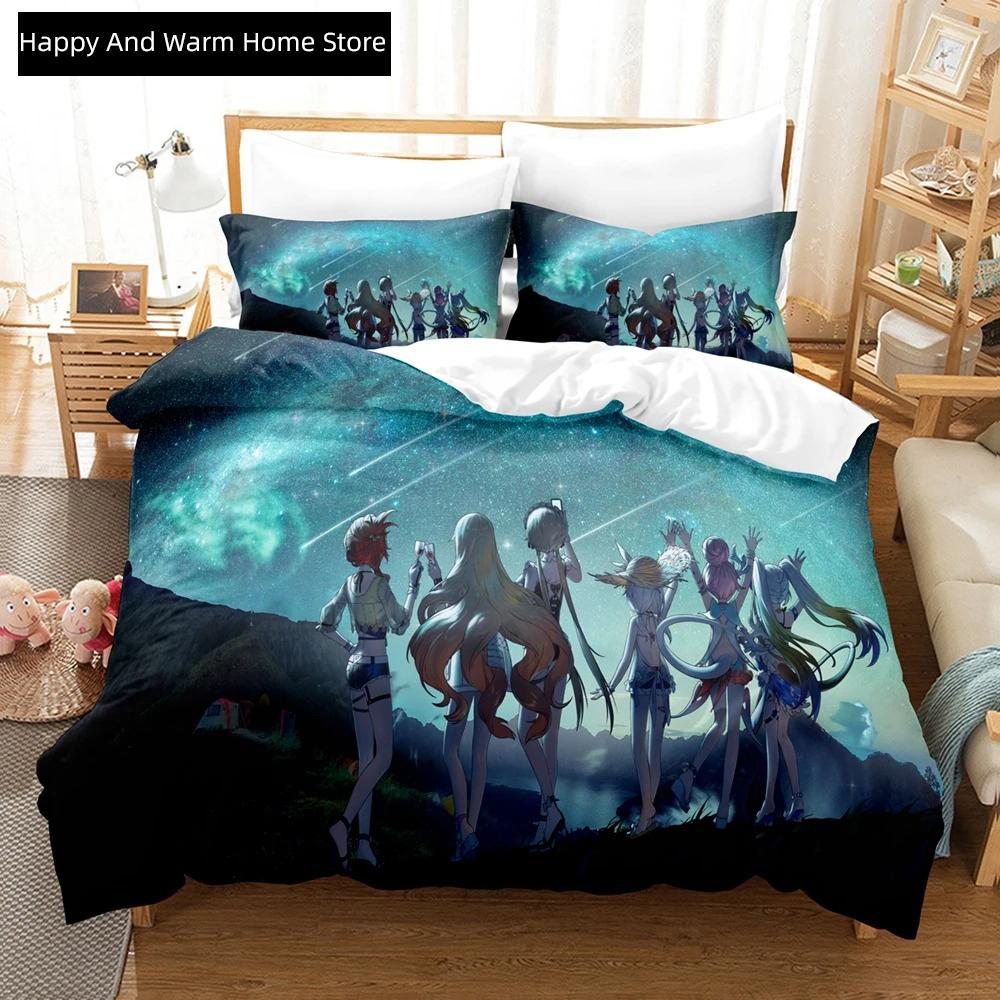3D Anime Honkai Impact 3rd Beding Set Printed Decorative 2_3pcs Soft Duvet Cover Set Bedclothes Comfortable Quilt Cover Home For Home Textiles