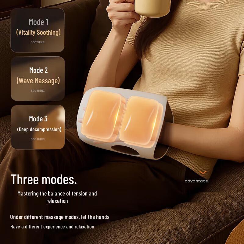 Aux Hand Massager with Hot Compress