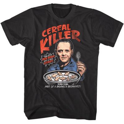 Das Schweigen der Lämmer Herren's T-Shirt Cereal Killer Hannibal Lecter 1991 Horror