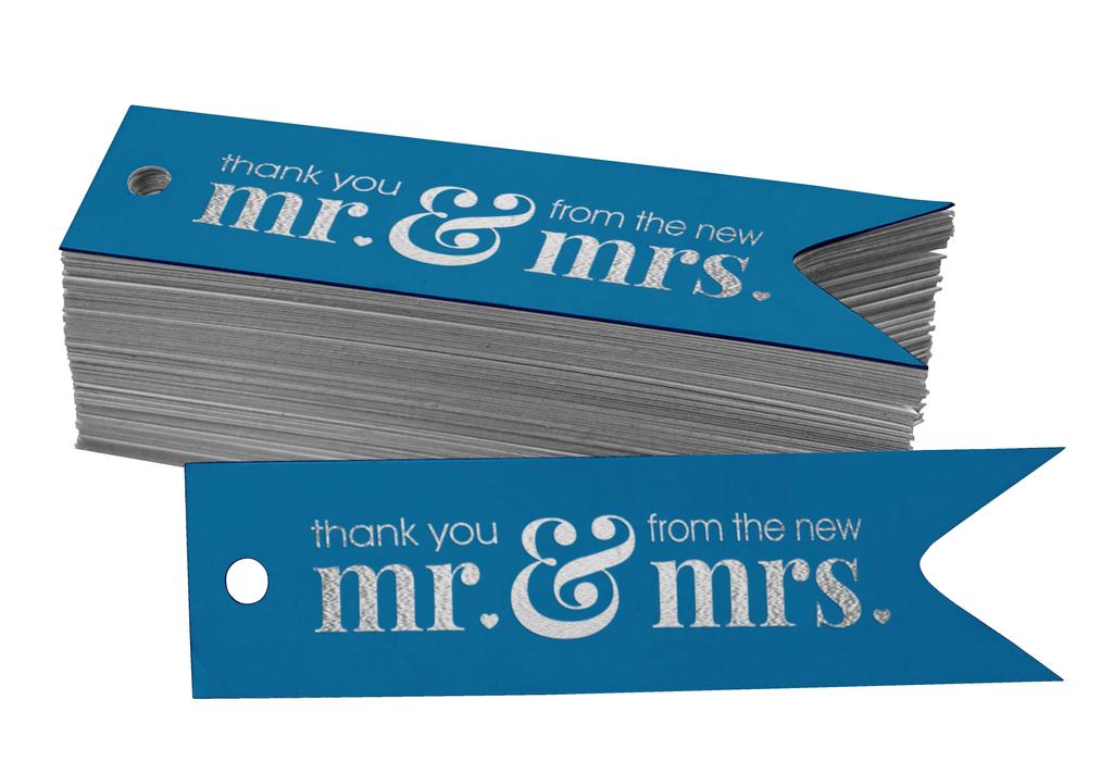Inkdotpot Pack Of 100 Thank You From The New Wedding Favor Paper Tags Craft Real Gold Foil Hang
