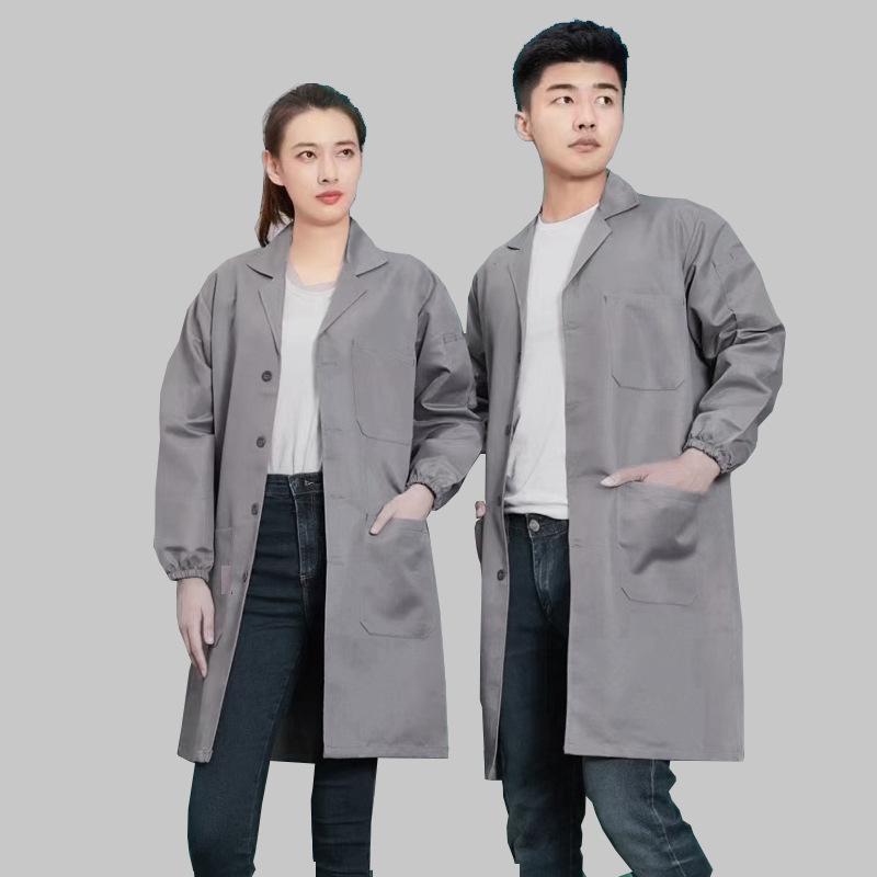 Unisex Long-Sleeve Blue Polyester Cardigan for Warehouse and Logistics Work