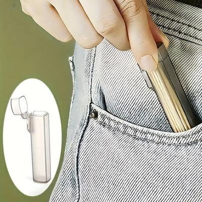 Transparent Portable Toothpick Storage Box Multi-purpose Cotton Swab Holder Dispenser Outdoor Travel Mini Toothpick Organizer Container