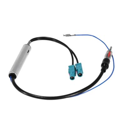 Radio Adaptor Antenna AM/FM Audio Cable Dual Fakra-Din Aerial Antenna Adaptor Car Accessories For VW For Adapter
