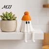 Halloween Ghost Pumpkin Figurines 3D Printed Decoration, Cute Figurine with Collectible Table Decor Movable Joints for Coffee Shelf Mantel Indoor