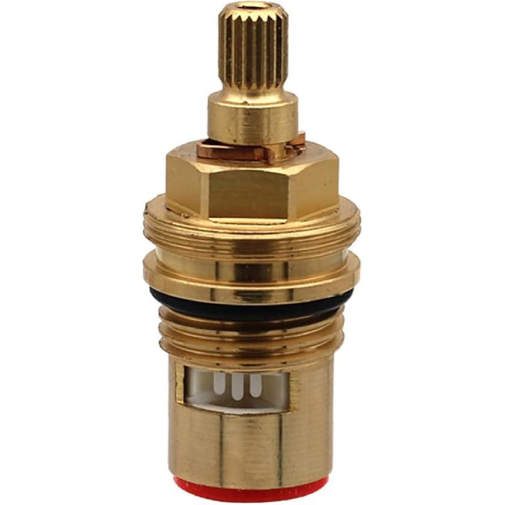 Mix Tap Inner Cartridge Replacement, Spare Valves, Tap Valves, Brass Ceramic Disc Cartridges Insert Faucet Valve Quarter Turn 1/2" Ceramic Tap Valves