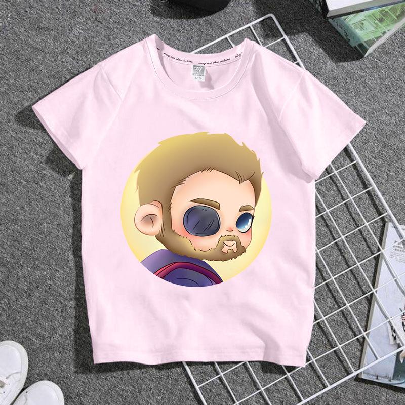Childrens Tshirt Qversion Doctor Strange Pure Cotton Printed Round Neck Parent Child Wear Unisexs and Womens Short Sleeves