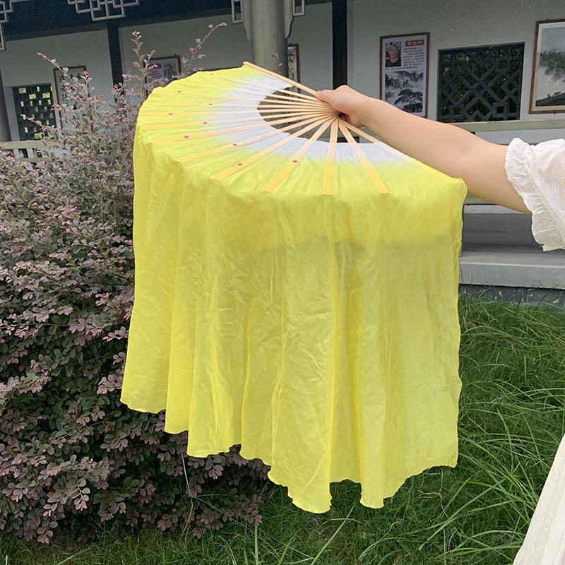 1-Foot Double-Sided Yangge Dance Fitness Fan Prop