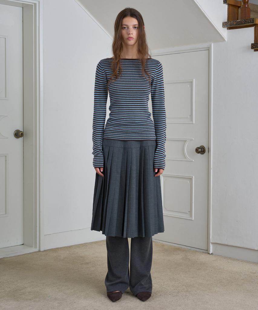Simeteuligpeosenteu Stripe 2-Way Knit / Blue