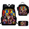 Kinder Cartoon Rucksack Set Grundschüler Mit Lunchtasche Federmäppchen - Leicht Ergonomisch Oxford Stoff
