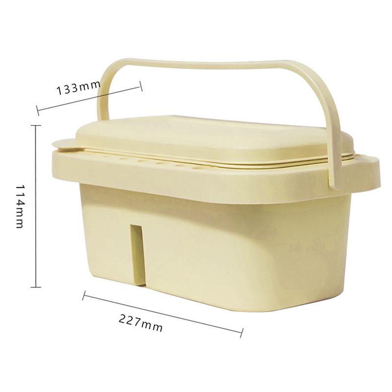 

3 в 1 очиститель для кистей, мойка, многофункциональная щетка для покраски, ведро для мытья инструментов, держатель для раковины, поднос, крышка для палитры жёлтый