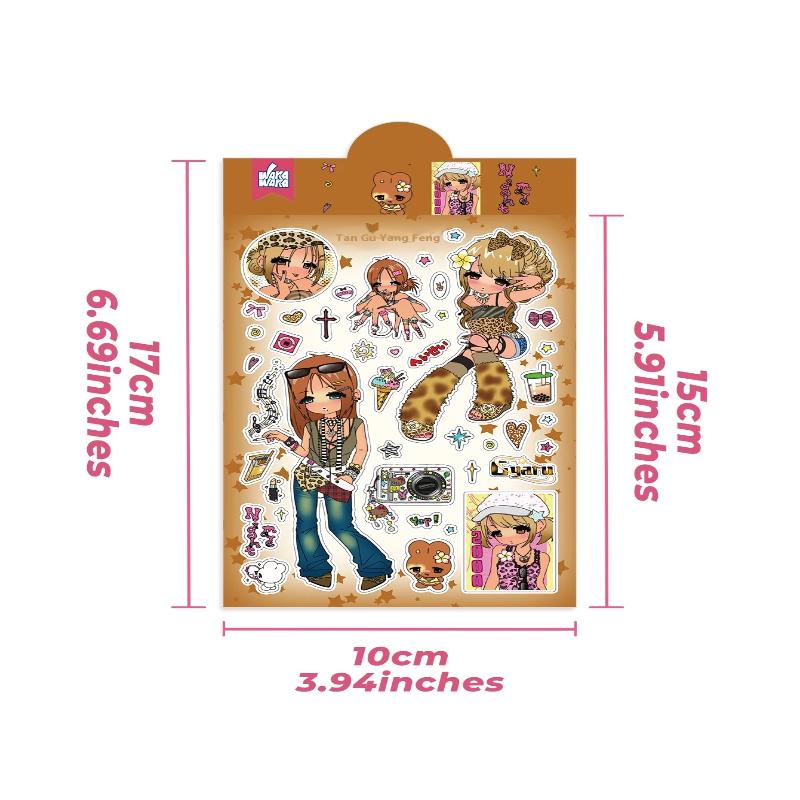 1 Sheet Millennium Anime Story Phone Craft Diy Decoration Kawaii Character Scrapbooking Stickers Deco Stationery Decals