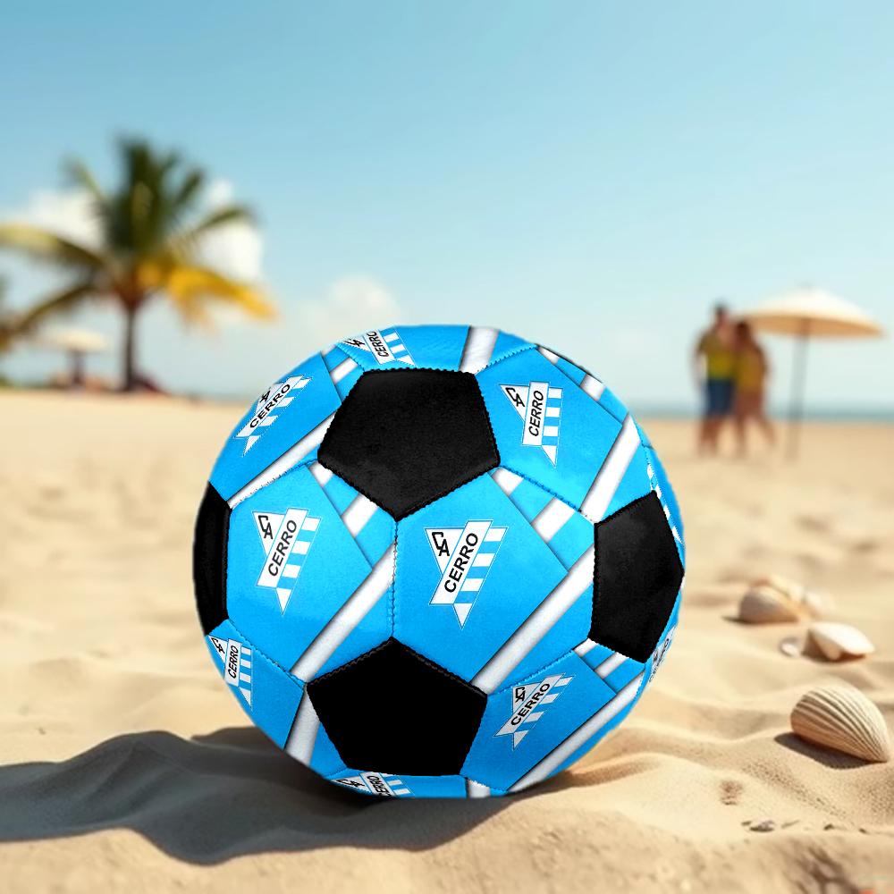 SIZE 5 Cerro Porteño Soccer Ball Colorful All Ages Machine Stitched PVC Competition Ready Durable High-Bounce