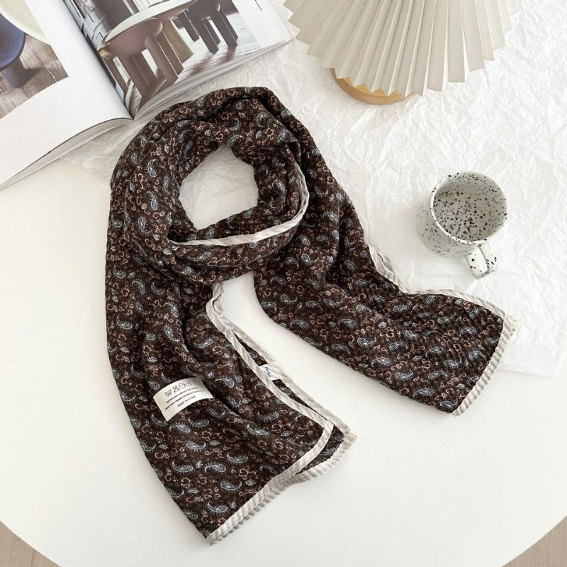 Cotton and linen scarf atmosphere new autumn and winter decorative silk scarf neck protection warm scarf scarf shawl dual-purpose