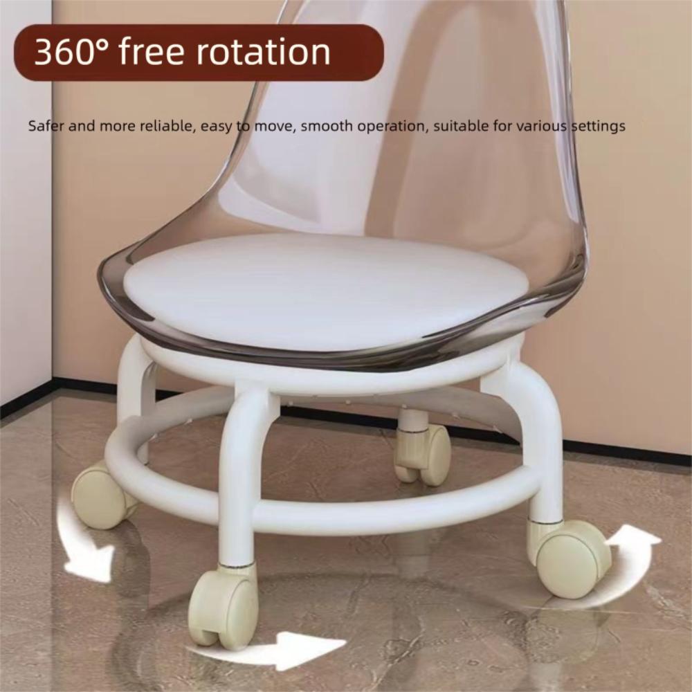 Transparent Low Chair Simple Backrest Seat New Small Stool Household