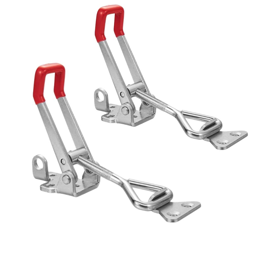 Adjustable Toolbox Case Metal GH-4003 Toggle Clamp Latch Catch Clasp Quick Release 600Kg 1322Lbs Anti-Slip Push Pull Woodwork