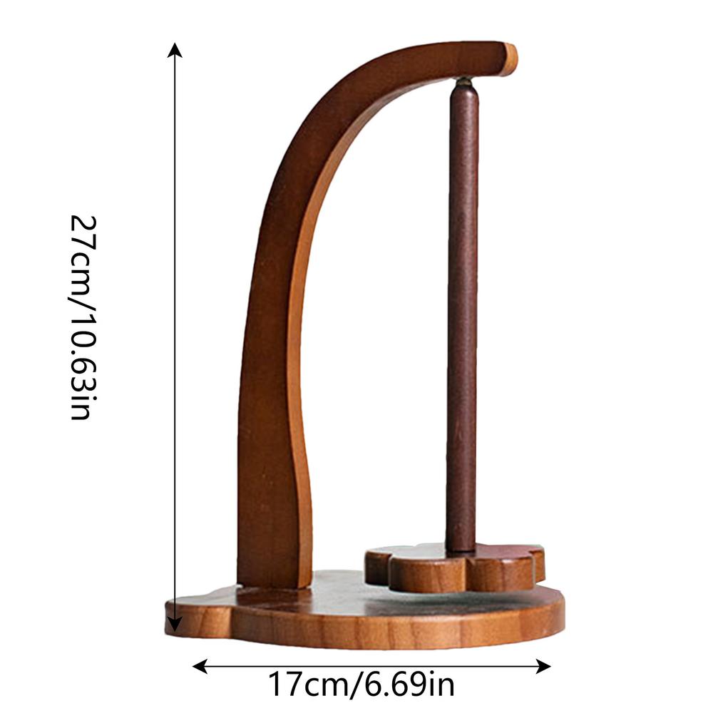 Wooden Yarn Holder Magnetic Rotating Yarn Ball Stand Knitting Tools Wool Ball Winder Rotation Spinner Crochet Yarn Holder