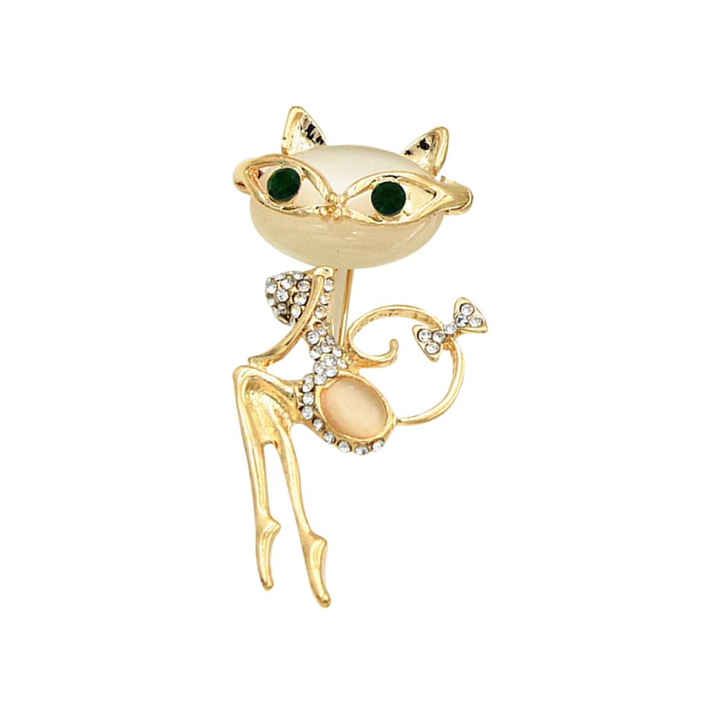 

Animal Rhinestone Brooch Party Wedding Banquet Anniversary Shining Alloy Badge Chest Pin золотой