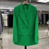 Double-Breasted Loose Blazers Spring Autumn Casual Versatile Trendy Blazer Female Fashionable Simple Suit Outerwear