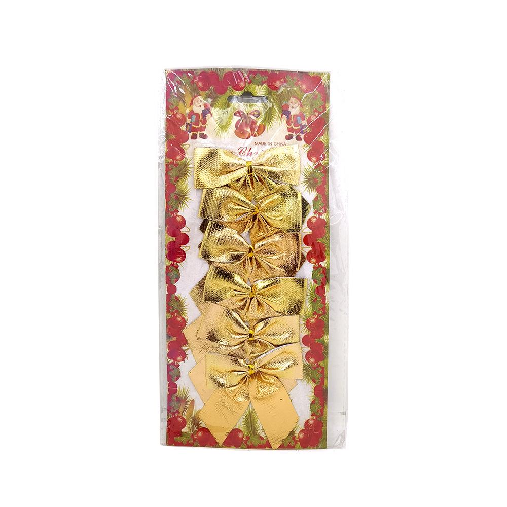 Christmas Bows Ornaments - Pack of 12 Holiday Decorations & Gifts