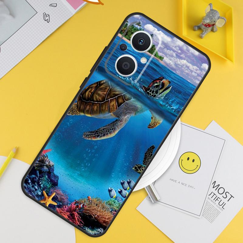 Ocean Sea Turtle For OPPO Reno 14 12 11 10 13 Pro 8T 11F 12F 13F 14F 7 8 Lite OPPO Find X9 X8 X6 X5 Pro Case