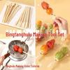 Tanghulu Bamboo Skewers Set - Disposable Ice Fruit Forks & Tools